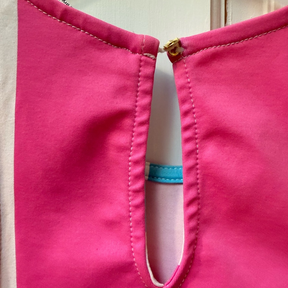 MAHI GOLD Pink white blue striped dress - Picture 3 of 4
